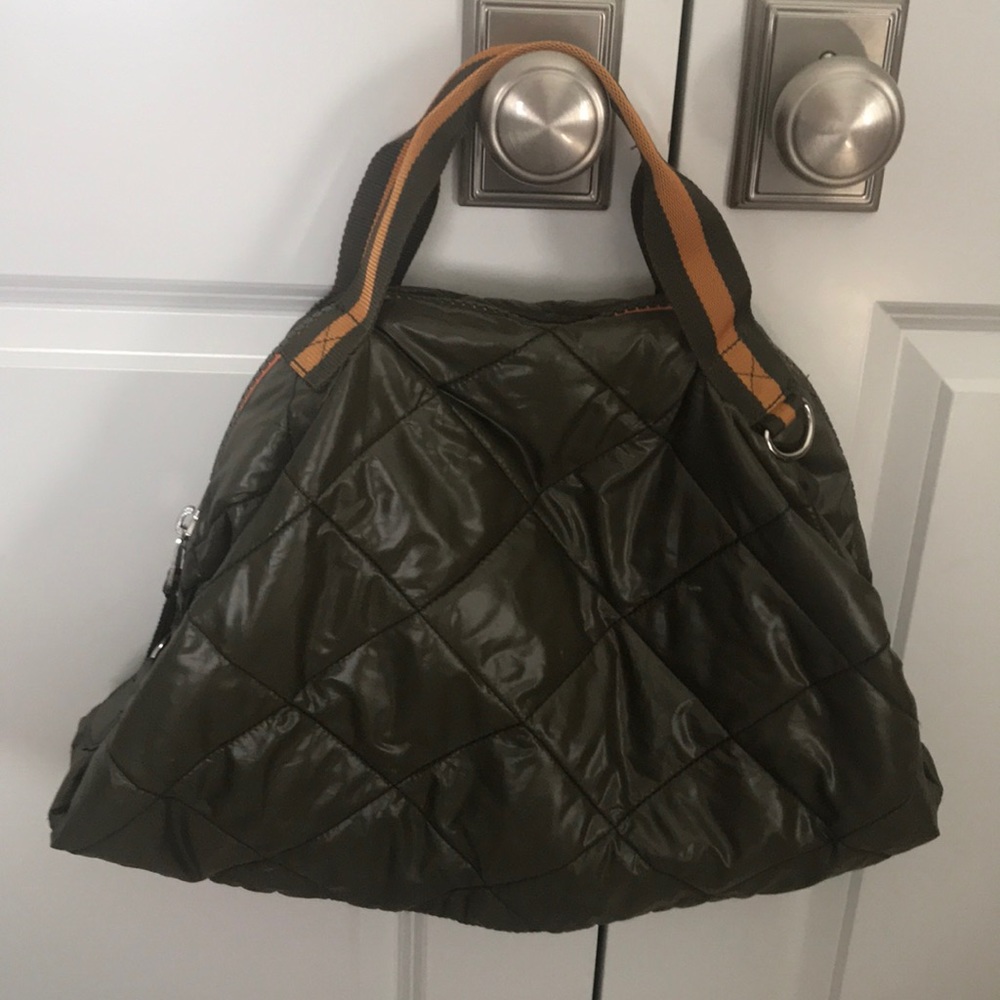 Quilted tote MZ Wallace inspired🧡💚